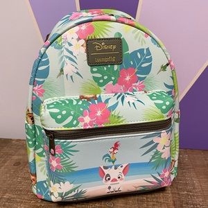 Disney Loungefly Moana Pua, Hei Hei, and Kakamora backpack NWT